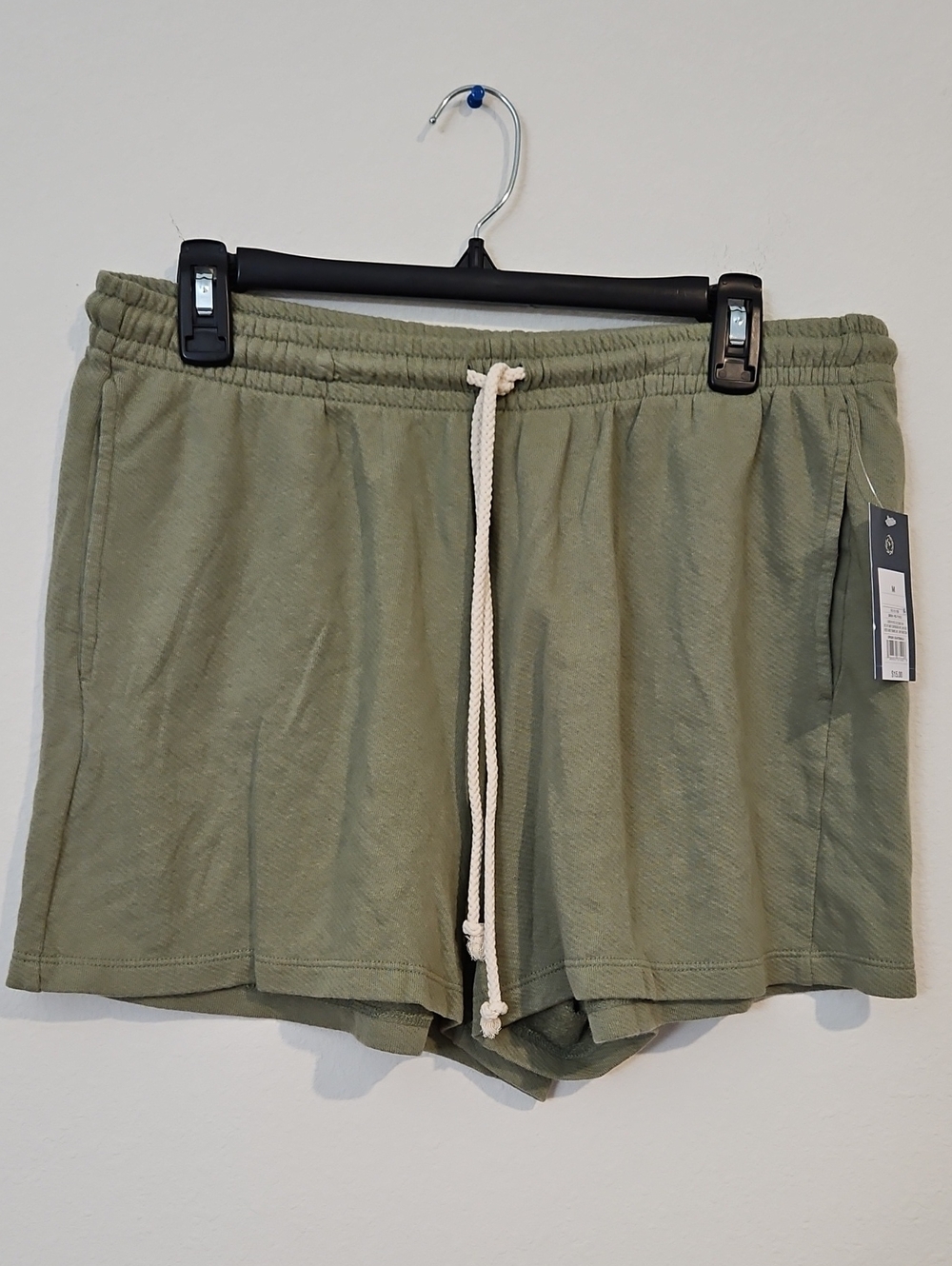 Universal Thread Olive Green High-Waist Drawstring Shorts